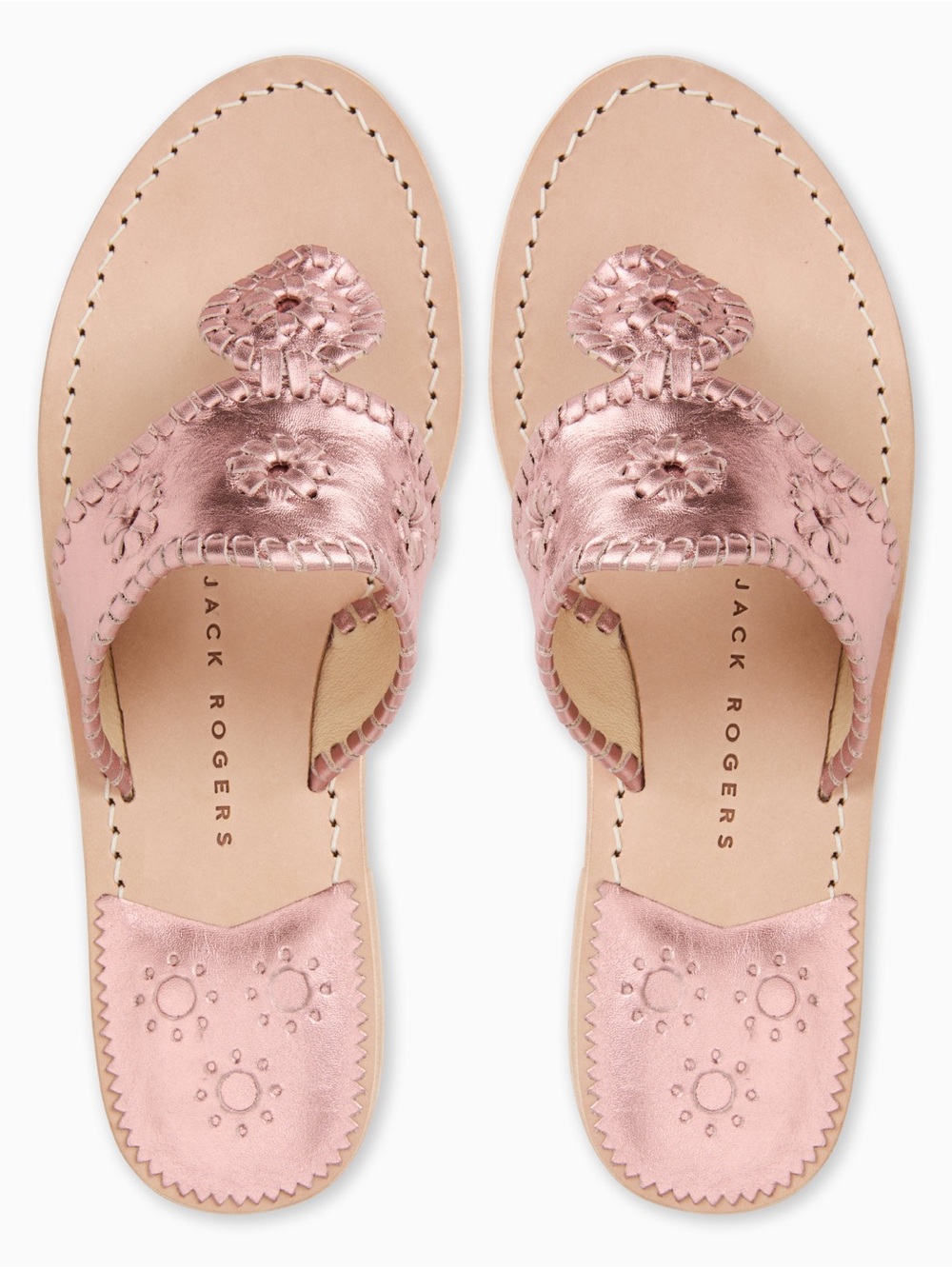 Jack Rogers Hamptons Sandals in Rose Quartz